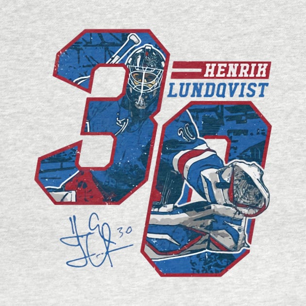 Henrik Lundqvist New York R Offset by Erianna Bee